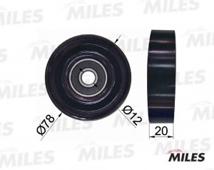Ролик ремня приводного кондиционера HYUNDAI GETZ/ACCENT/ELANTRA (INA 531083210)  AG03028 MILES