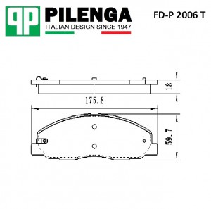 Колодки тормозные диск.усиленные ГАЗЕЛЬ NEXT 2123 FD-P2006T FDP2006T PILENGA