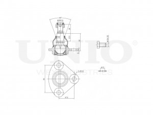 Опора шаровая передняя нижняя SSP-20070 UNIO