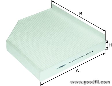 Фильтр салона AG431CF AG 431 CF GOODWILL