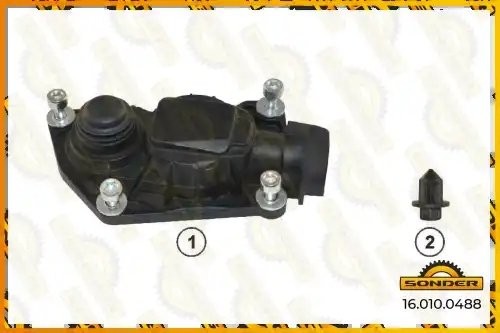 Аналог TTT 15996. РМК суппорта Knorr SN5 крышка пластиковая (2 pin ) с датчиком 160100488 SONDER