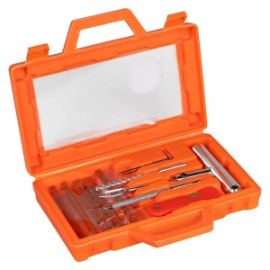 Ремкомплект для б/к шин в кейсе (шило для жгута + напильник + спиральное, 5 жгут ATRK109 AIRLINE