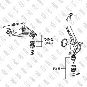 сайлентблок рычага!\ Honda CR-V 07> FG0644 FIXAR