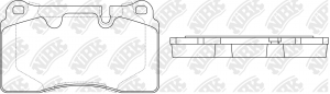 Колодки передние (VW TOUAREG (7L_, 7P5)) PN0486 PN0486 NIBK