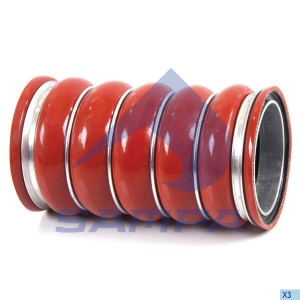 Патрубок интеркулера D=91-98mm, L=182mm, Scania 4 Series CP, CR, CT, Bus N-Serie 041035 SAMPA