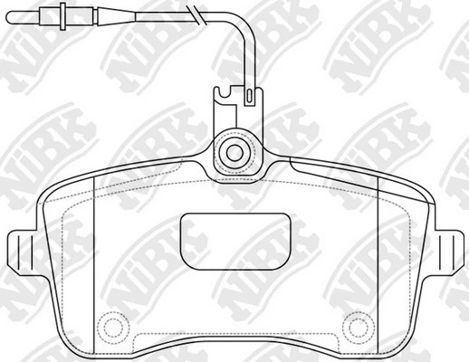 Колодки тормозные PEUGEOT 407,407SW,607 (1.6/3.0) (00-) передние (4шт.) NIBK PN0469W NIBK