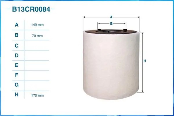 Фильтр воздушный B13CR0084 B13CR0084 CWORKS