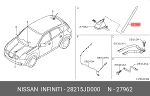 АНТЕННА 28215-JD000 NISSAN