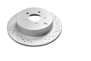 Задний тормозной диск Evolution с перфорацией и насечками, в покрытии GEOMET JBR981 POWERSTOP