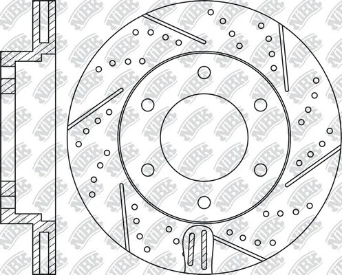 Диск тормозной TOYOTA Land Cruiser (02-10) LEXUS GX470 (02-09) передний (1шт.) N RN1220DSET NIBK