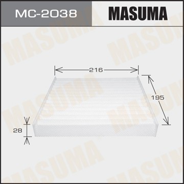 фильтр салона!\ Toyota Yaris/RAV4/Auris 1.0i/1.3i/1.4D-4D/2.2D 06> MC2038 MASUMA