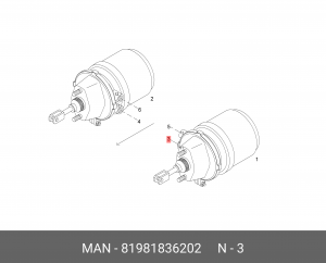 Фитинг D10 81981836202 MAN