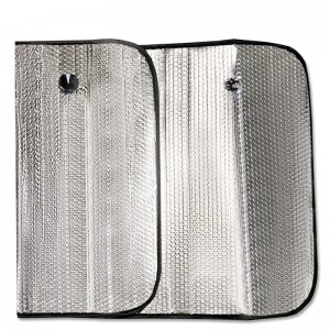 Шторка автомобильная для лобового стекла 145х70см светоотражающая Double Bubble  A80723S AVS