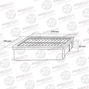 Фильтр воздушный Avantech AF0108 AVANTECH