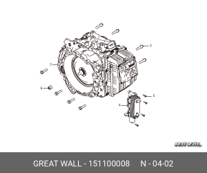 Корпус фильтра HAVAL 151100008 151100008 GWM