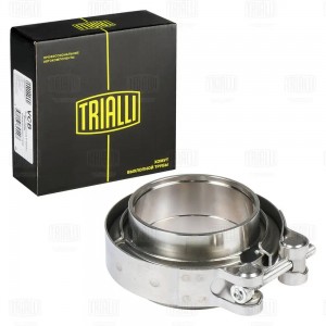 Хомут глушителя V-band с фланцами D=57 мм нержавеющая сталь VCB 57 SS TRIALLI