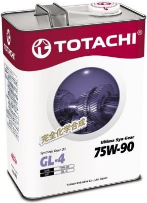 Масло трансмиссионное TOTACHI ULtima Syn-Gear 75W-90 GL-4 4л (4589904931635, 607 G3504 TOTACHI