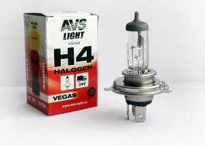 Лампа 24V H4 75/70W P43t AVS A78142S AVS