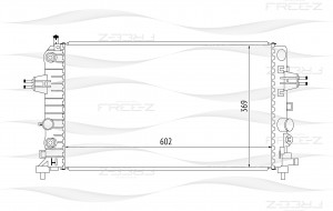 Радиатор OPEL Astra/Zafira 05- KK0163 KK0163 FREE Z