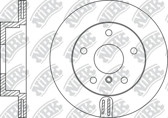 Диск тормозной BMW 1 (E81,E87,F20),3 (E90,F30) задний (1шт.) NIBK RN1306 NIBK