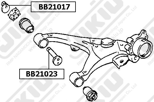 Гайка с эксцентриком TOYOTA HIACE 95-06 BB21017 BB21017 JIKIU