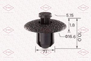 Клипса автомобильная [упаковка 10 штук] TOYOTA TJB1106 TJB1106 TATSUMI