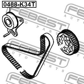 Ролик обводной 0488-K34T 0488-K34T FEBEST
