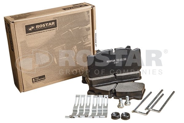 Колодки тормозные MAN RENAULT передние/задние дисковые (4шт.) ROSTAR 180.000088 ROSTAR