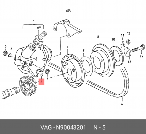 КОЛЬЦОDICHTRING N90043201 N 900 432 01 VAG