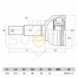 NISSAN QASHQAI (J10) (2006>) ST-1070 SUFIX