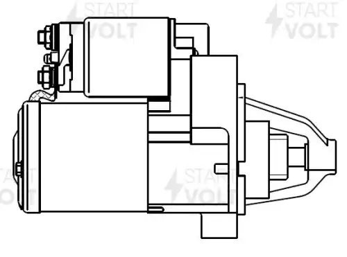 Стартер для а/м Subaru Forester SJ (13-)/Outback BS (15-) 2.0i/2.5T 1,6кВт (LSt  LST 2203 START VOLT