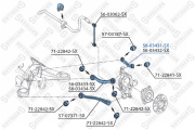 рычаг задний верхний левый!\ MB W211 2.0-5.5/2.0-4.0CDI 02> 56-03431-SX STELLOX