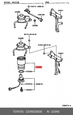 TOYOTA 23390-33030 TOYOTA