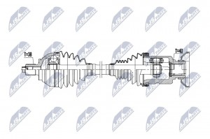 Полуось приводная NPWVW237 NPW-VW-237 NTY
