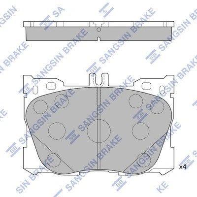 Колодки передние MERCEDES E CLASS 2017- SP1871 SP1871 SANGSIN
