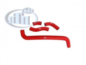 Патрубок системы охлаждения для а/м ВАЗ 21213 (4 шт.) (красный) "ПТП64" PTP002182 PTP 64