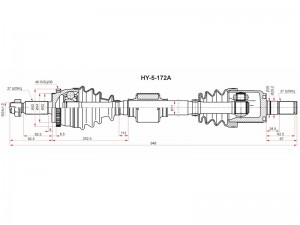 Привод в сборе АКПП HY5172A HY5172A SAT
