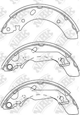 Колодки тормозные барабанные KIA SOUL 08-  FN11158 FN11158 NIBK