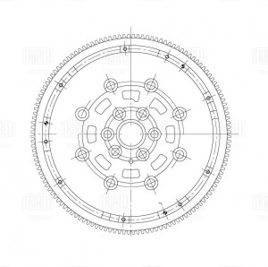 Маховик для а/м VW Transporter T5 (09-) 2.0TDI (с функц. Старт-Стоп) (двухмасс.) FW 1841 TRIALLI