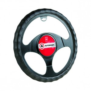 Оплетка руля (M) 37-39см кожа натуральная AUTOPROFI AP396BKM AUTOPROFI