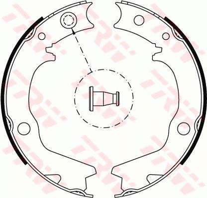 Колодки тормозные MITSUBISHI Lancer 9 (03-07) задние барабанные (4шт.) TRW GS8479 TRW