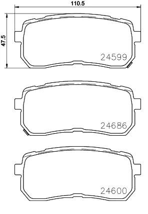 Колодки тормозные P30080 P30080 BREMBO