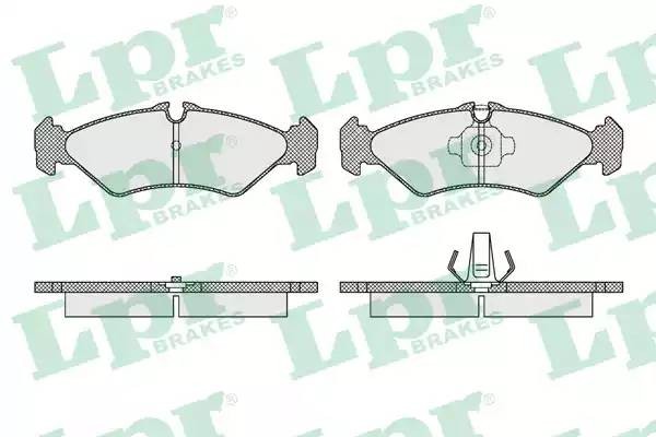 Комплект тормозных колодок 05P1614 05P1614 LPR
