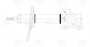 Амортизатор Toyota RAV4 (13-)/Lexus NX (14-) (стойка) пер. лев. (ход штока 133)  AG19164 TRIALLI