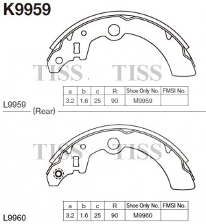 Колодки тормозные барабанные  SUZUKI ALTO VI (FF) K9959 K9959 MK KASHIYAMA