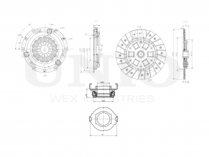 Комплект сцепления с подшипником CLT-20078 UNIO