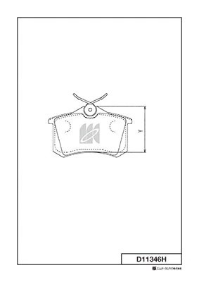 Колодки тормозные дисковые  ALFA ROMEO 164 (164_) D11346H D11346H MK KASHIYAMA