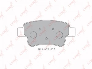 Колодки тормозные дисковые задние BD-5917 LYNXAUTO