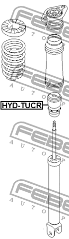Отбойник заднего амортизатора HYUNDAI IX35/TUCSON 2009-2013 HYD-TUCR HYD-TUCR FEBEST