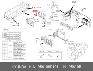 Реле зарядки 150А UNIVERSE 956108D101 HYUNDAI KIA